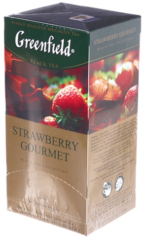 Чай Greenfield пакетированный, 50 г, 25 пакетиков, Strawberry Gourmet, чай черный с ароматом шоколада и клубники Чай Greenfield пакетированный, 50 г, 25 пакетиков, Strawberry Gourmet, чай черный с ароматом шоколада и клубники