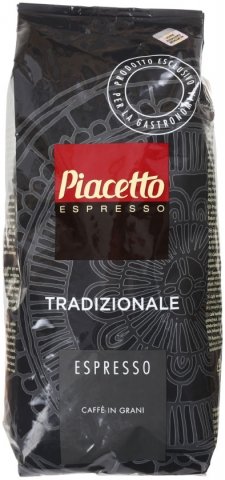 Кофе натуральный в зернах Piacetto Tradizionale Espresso, 1000 г, сильнообжаренный 