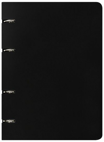 Тетрадь общая А5, 80 л. на кольцах Informat, 155*210 мм, клетка, черная