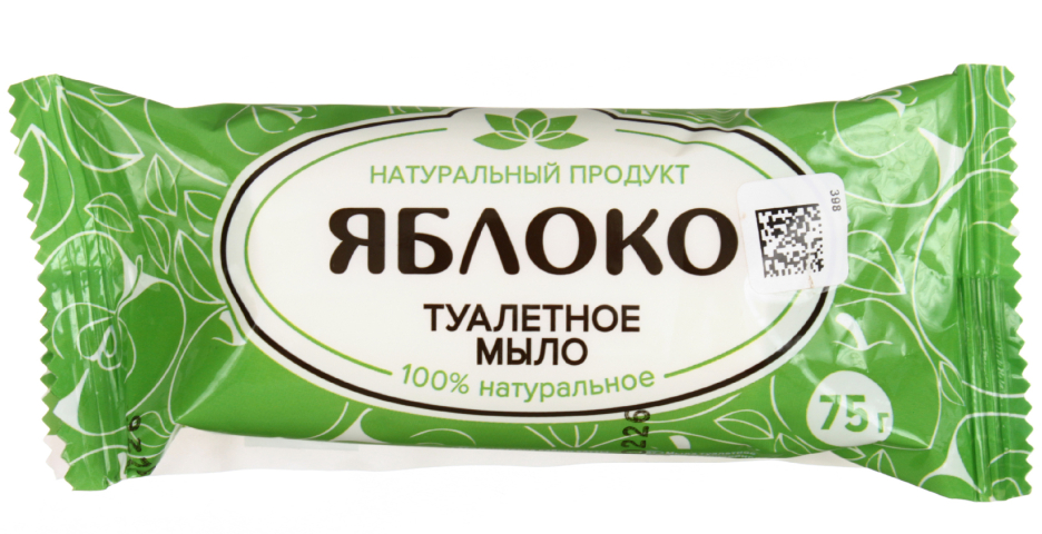 Мыло туалетное «Ординарное» 90 г, «Яблоко», с глицерином Мыло туалетное «Ординарное» 90 г, «Яблоко», с глицерином