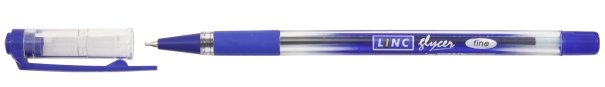 Ручка шариковая Linc Glycer корпус прозрачный, стержень синий