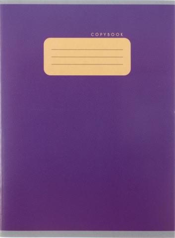 Тетрадь общая А4, 48 л. на скобе «Канц-Эксмо» , 200*275 мм, клетка, «Фиолетовый»