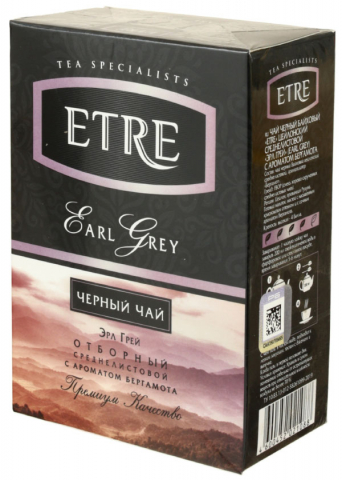 Чай Etre, 100 г, Earl Grey, черный чай с ароматом бергамота Чай Etre, 100 г, Earl Grey, черный чай с ароматом бергамота