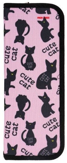 Пенал для кистей Prof-Press, 100*270 мм, «Кошки на розовом» Пенал для кистей Prof-Press, 100*270 мм, «Кошки на розовом»