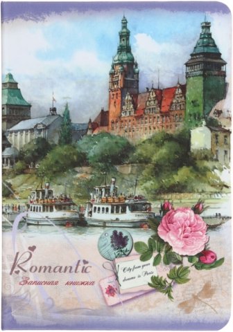 Книжка записная «Проф-пресс.Collezione», 120*170 мм, 80 л., клетка, «Город у реки»