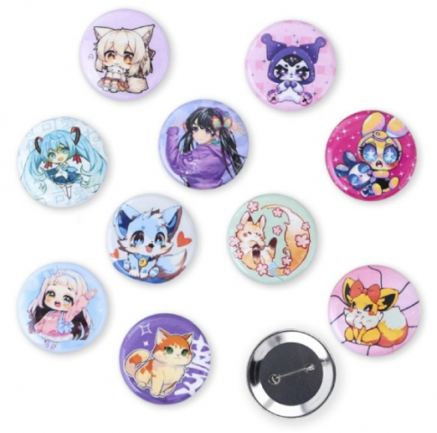 Значок закатной Sima-Land диаметр 25 мм, «Аниме», ассорти