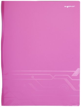 Папка пластиковая на 20 файлов Discovery, толщина пластика 0,6 мм, фуксия