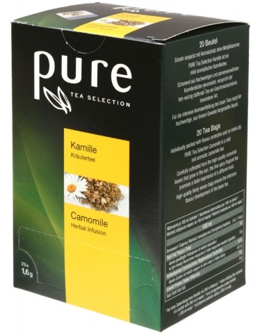 Чай Pure Tea Selection, 32 г, 20 пакетиков, Camomile, цветы ромашки