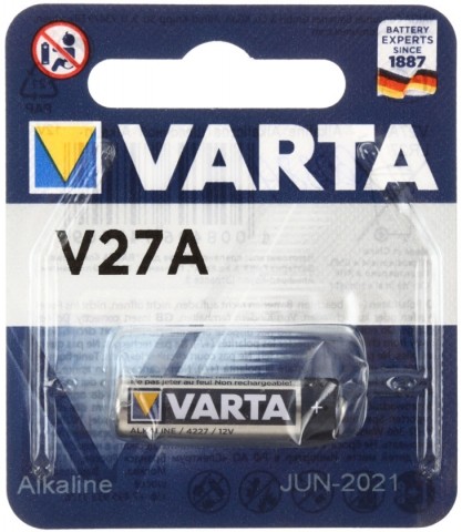 Батарейка щелочная Varta, 12V, V27A