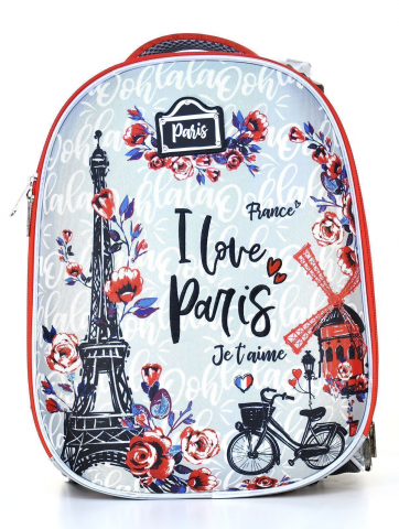 Рюкзак школьный Schoolformat Ergonomic+ 17L, 300*380*180 мм, I Love Paris