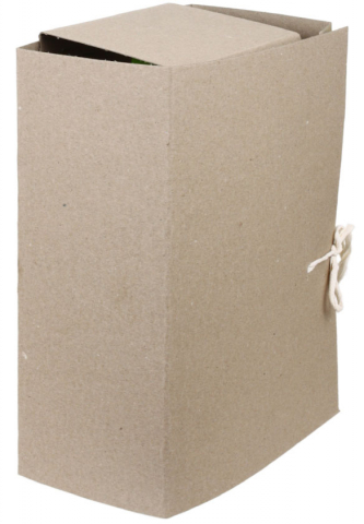 Папка картонная на завязках «Техком» (2 завязки) А4, 620 г/м², ширина корешка 120 мм, серая