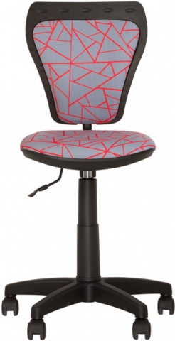 Кресло детское Ministyle GTS Q, SPR-12, «Красные треугольники на сером»