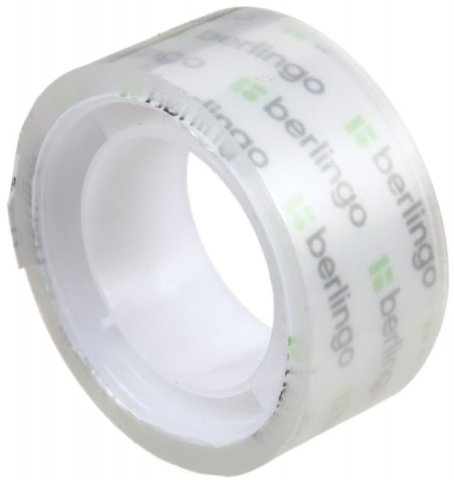 Клейкая лента канцелярская Berlingo 19 мм×10 м, 38 мкм, прозрачная Клейкая лента канцелярская Berlingo 19 мм×10 м, 38 мкм, прозрачная