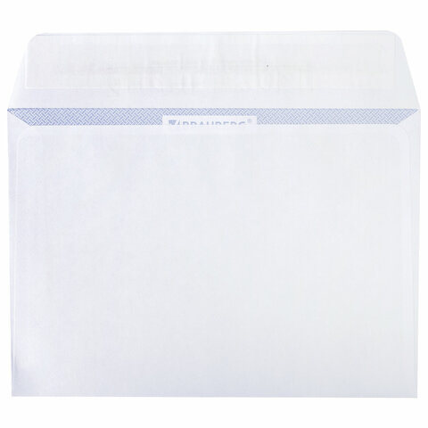 Конверт почтовый 114×162 мм (C6) Brauberg силикон, чистый, запечатка