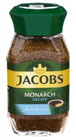 Кофе растворимый Jacobs Monarch Decaff, 95 г, в стеклянной банке