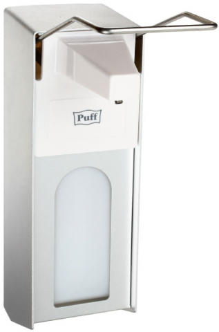 Дозатор локтевой универсальный антивандальный Puff-8199 (с замком), 1000 мл Дозатор локтевой универсальный антивандальный Puff-8199 (с замком), 1000 мл