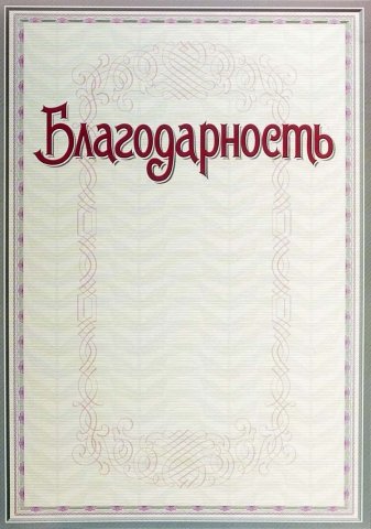 Благодарность «Брестская Типография», «Благодарность»