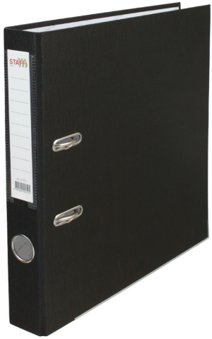 Папка-регистратор Staff Profit_PVX с односторонним ПВХ-покрытием, корешок 50 мм, черный Папка-регистратор Staff Profit_PVX с односторонним ПВХ-покрытием, корешок 50 мм, черный
