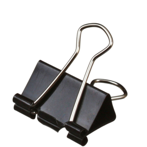 Зажим для бумаг Silwerhof 32 мм, до 140 л., черный Зажим для бумаг Silwerhof 32 мм, до 140 л., черный