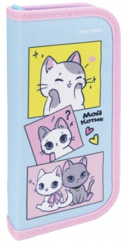 Пенал однокамерный Prof-Press, 190*90 мм, «Мой котик»
