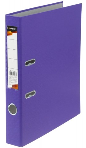 Папка-регистратор inФормат с односторонним ПВХ-покрытием , корешок 55 мм, фиолетовый