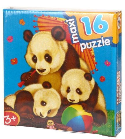 Игра настольная «Развивающая мозаика Maxi Puzzle», «Панды», 3+