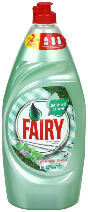Средство для мытья посуды Fairy, 900 мл, «Чайное дерево и мята» Средство для мытья посуды Fairy, 900 мл, «Чайное дерево и мята»