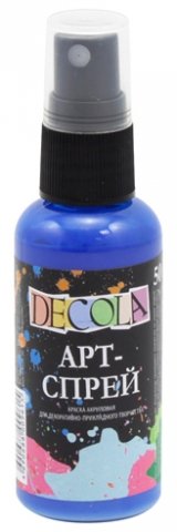 Краска акриловая арт-спрей Decola, 50 мл, синяя