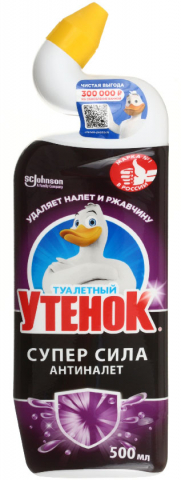 Средство чистящее для унитазов «Туалетный утенок», 500 мл, «Антиналет» Средство чистящее для унитазов «Туалетный утенок», 500 мл, «Антиналет»