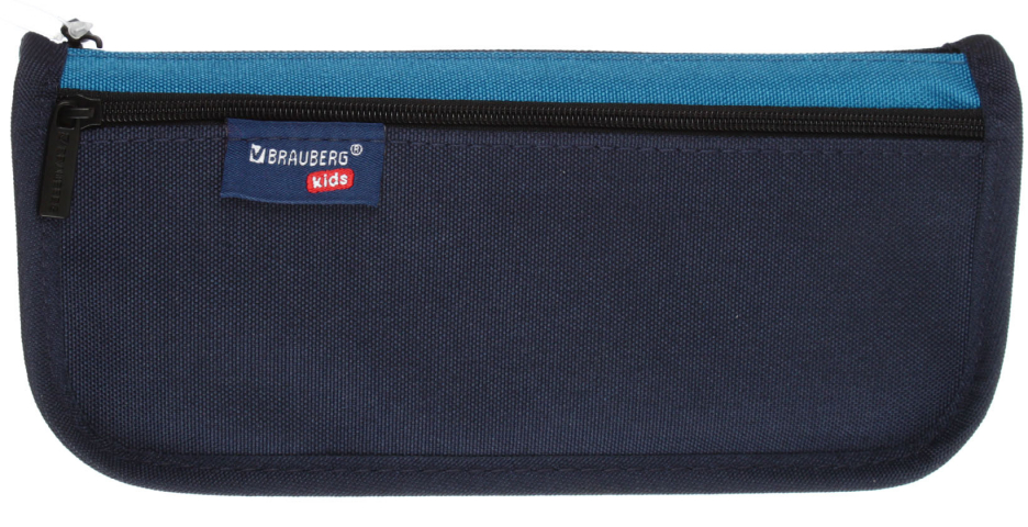 Пенал мягкий Brauberg Kids 220×100×60 мм, Dark Blue