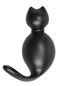 Крючок мебельный Cappio Cat, 6,5*3,2*1,5 см, черный