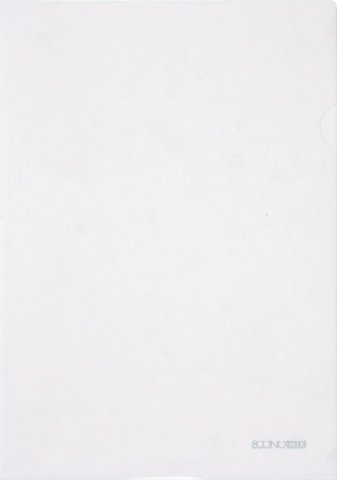 Папка-уголок пластиковая Economix А4+ , толщина пластика 0,18 мм, белая