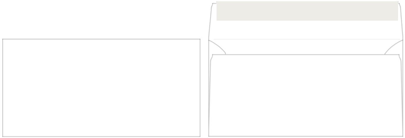 Конверт почтовый 110×220 мм (DL) силикoн, чистый Конверт почтовый 110×220 мм (DL) силикoн, чистый