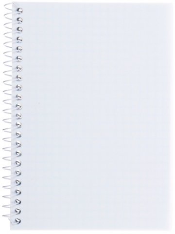 Книжка записная на спирали Economix, 100*143 мм, 80 л., клетка, белый