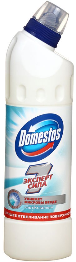 Средство для мытья сантехники Domestos, 500 мл, «Ультра. Белый» Средство для мытья сантехники Domestos, 500 мл, «Ультра. Белый»