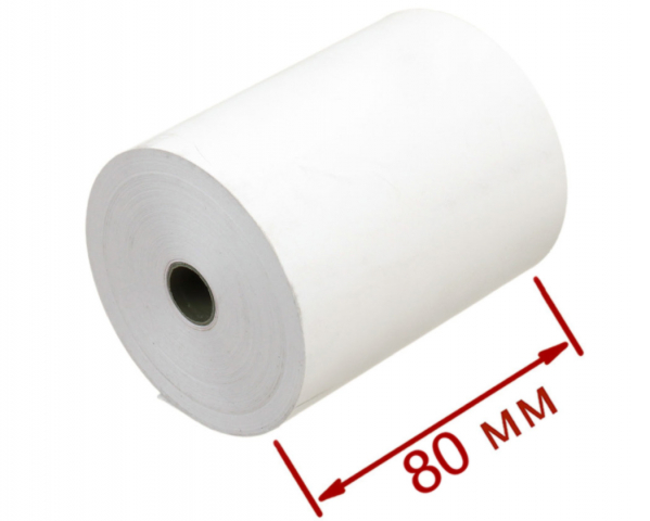 Лента чековая термочувствительная Т 80×12×62 мм, 50 м