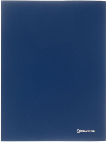 Папка пластиковая на 30 файлов Brauberg Office, толщина пластика 0,5 мм, синяя Папка пластиковая на 30 файлов Brauberg Office, толщина пластика 0,5 мм, синяя
