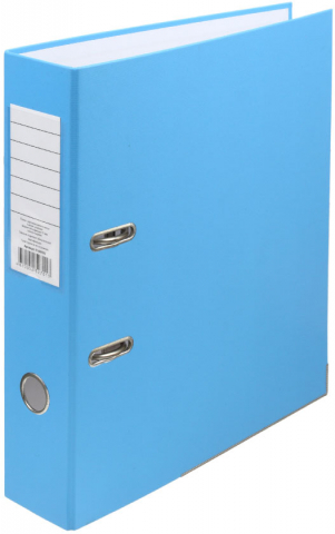 Папка-регистратор «Эко» с односторонним ПВХ-покрытием, корешок 70 мм, светло-голубой