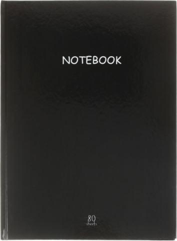 Книжка записная Staff Black (А4), 205*290 мм, 80 л., клетка, черный