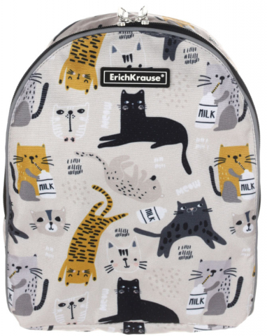 Рюкзак детский ErichKrause EasyLine Mini 5L, 200*250*90 мм, Lying Cats, светоотражающие элементы Рюкзак детский ErichKrause EasyLine Mini 5L, 200*250*90 мм, Lying Cats, светоотражающие элементы