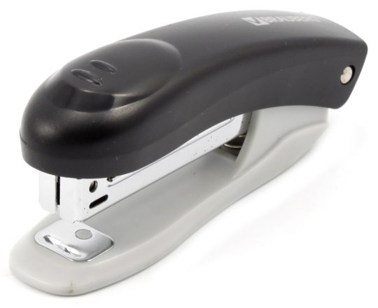 Степлер Flagman скобы №10, 12 л., 90 мм, серый с черным