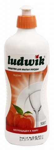 Средство для мытья посуды Ludwik, 500 г, «Персик»