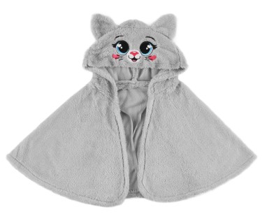 Накидка карнавальная «Кошка», серая