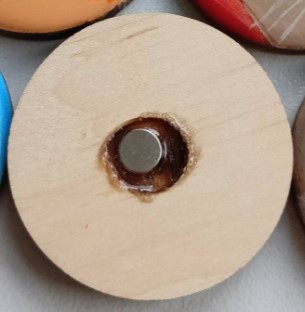 Магнит деревянный «Котик» (Круглякова М.В.), ассорти Магнит деревянный «Котик» (Круглякова М.В.), ассорти