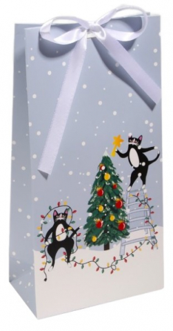 Набор подарочный «Кошки на елке» (3 предмета), 25*13 (±1) см, ассорти (цена за 1 набор)