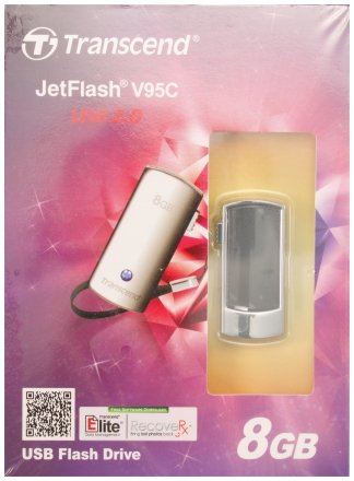 Флэш-накопитель Transcend JetFlash V95C, 8Gb, корпус серебристый Флэш-накопитель Transcend JetFlash V95C, 8Gb, корпус серебристый