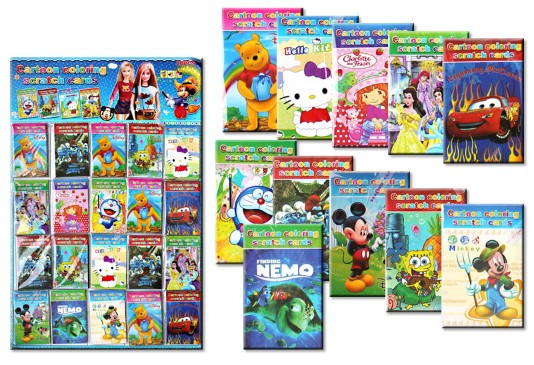 Набор для творчества «Гравюра. Царапка» 5×8 см, «Мультфильмы 15-2», ассорти Набор для творчества «Гравюра. Царапка» 5×8 см, «Мультфильмы 15-2», ассорти