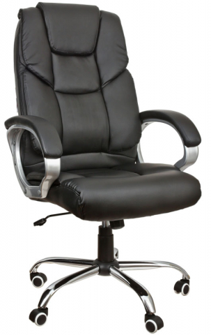 Кресло офисное Calviano Eden Vip SA-2018 для руководителя, обивка — экокожа черная