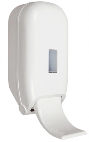 Дозатор для жидкого мыла локтевой «Белпласт», 500 мл, 230*100*80 мм, пластик, белый