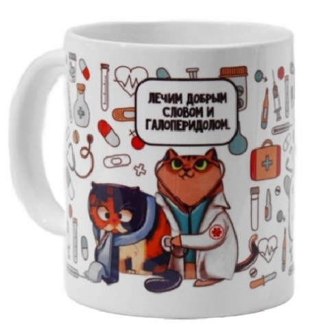 Кружка керамическая Sima-Land 320 мл, «Врач» Кружка керамическая Sima-Land 320 мл, «Врач»